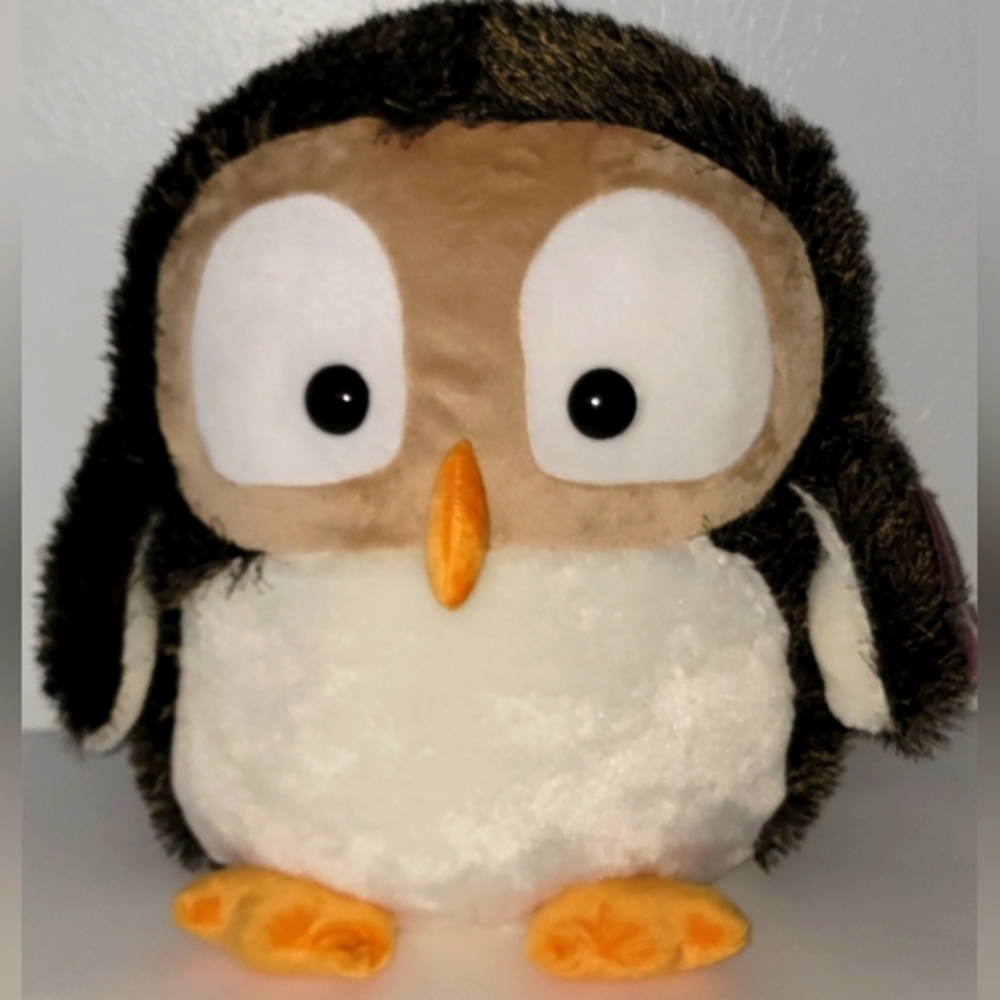 Large Owl Plush 16" H x 16" W